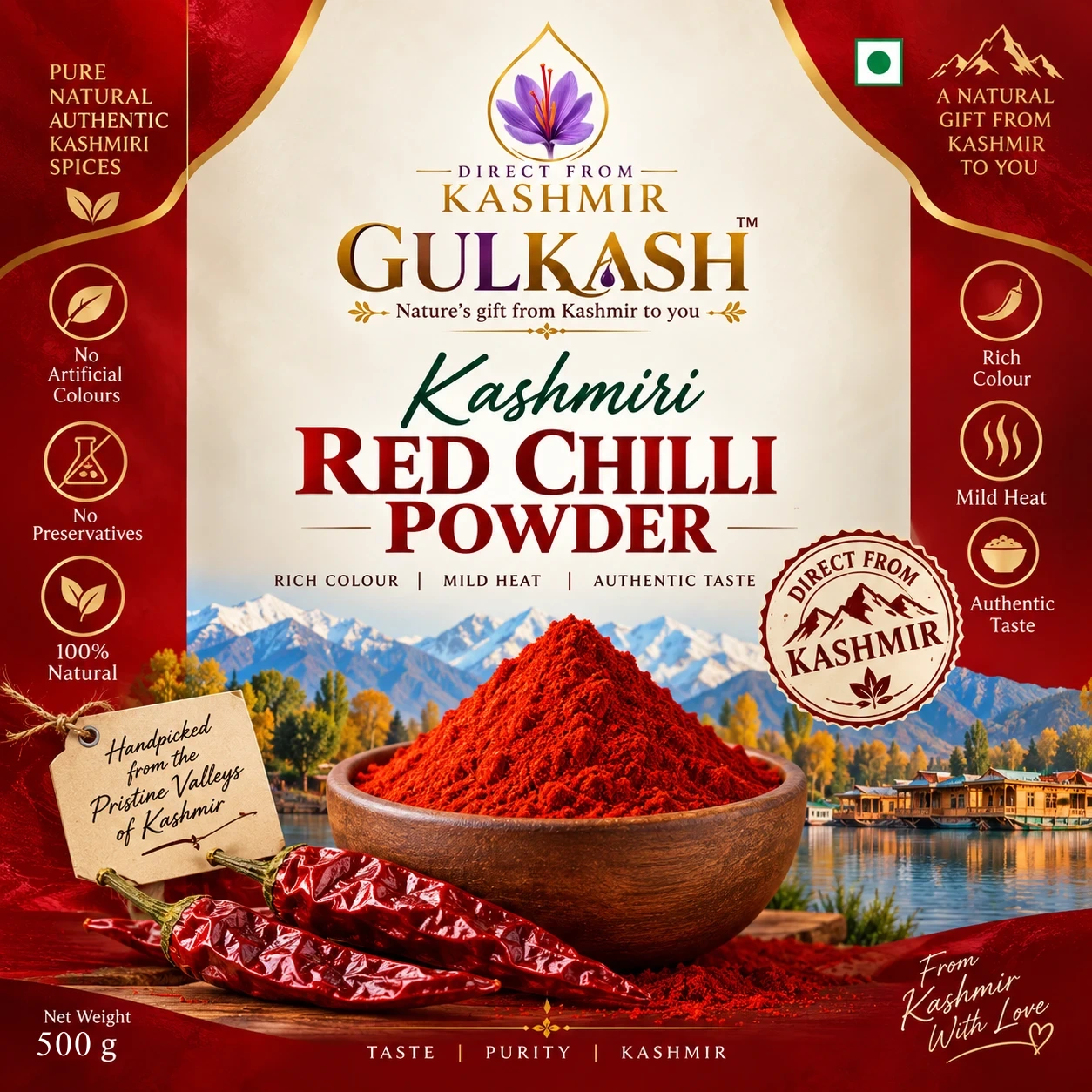 Kashmiri Red Chilli Powder